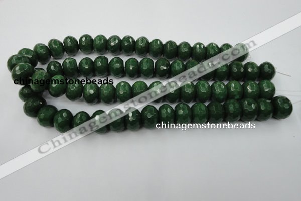 CCN936 15.5 inches 12*16mm faceted rondelle candy jade beads