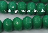 CCN937 15.5 inches 12*16mm faceted rondelle candy jade beads