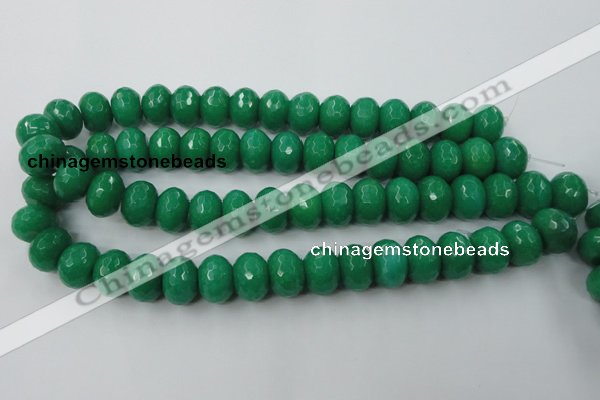 CCN937 15.5 inches 12*16mm faceted rondelle candy jade beads