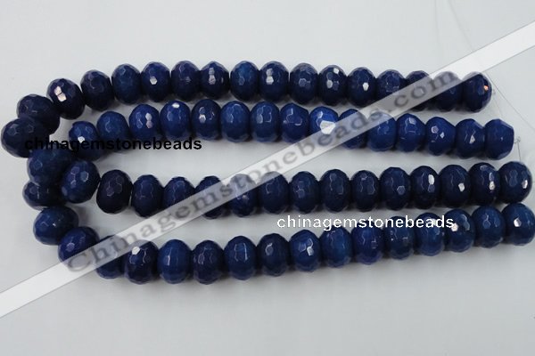 CCN940 15.5 inches 12*16mm faceted rondelle candy jade beads