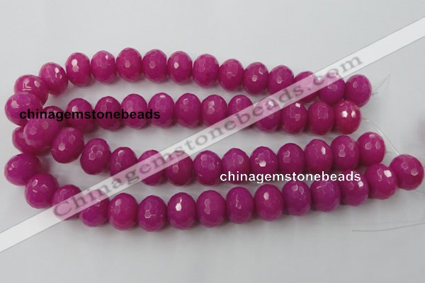 CCN945 15.5 inches 14*18mm faceted rondelle candy jade beads