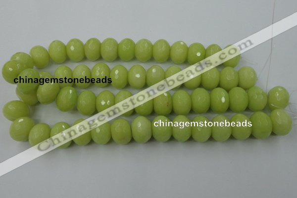 CCN949 15.5 inches 14*18mm faceted rondelle candy jade beads