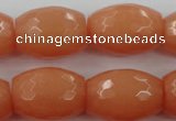 CCN959 15.5 inches 18*25mm faceted drum candy jade beads