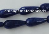 CCN979 15.5 inches 9*22mm faceted teardrop candy jade beads