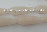 CCN981 15.5 inches 10*30mm faceted teardrop candy jade beads