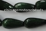 CCN998 15.5 inches 13*25mm faceted teardrop candy jade beads