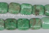 CCO114 15.5 inches 12*12mm square dyed natural chrysotine beads