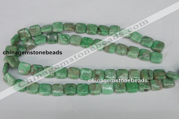 CCO114 15.5 inches 12*12mm square dyed natural chrysotine beads