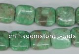 CCO115 15.5 inches 14*14mm square dyed natural chrysotine beads