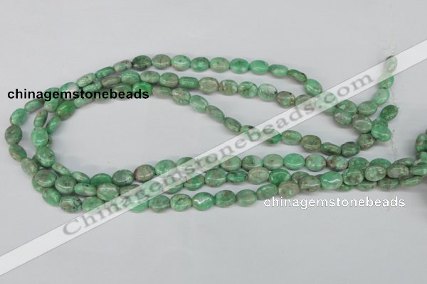 CCO116 15.5 inches 8*10mm oval dyed natural chrysotine beads