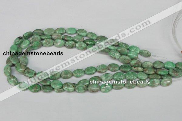 CCO117 15.5 inches 10*14mm oval dyed natural chrysotine beads