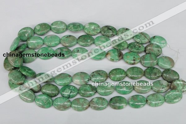 CCO118 15.5 inches 13*18mm oval dyed natural chrysotine beads