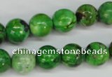 CCO125 15.5 inches 12mm round dyed natural chrysotine beads