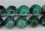 CCO145 15.5 inches 14mm round dyed natural chrysotine beads