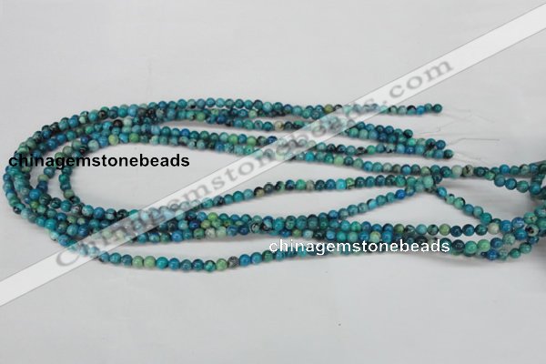 CCO160 15.5 inches 4mm round dyed natural chrysotine beads