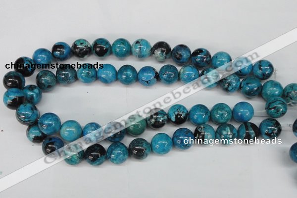 CCO166 15.5 inches 15mm round dyed natural chrysotine beads