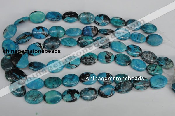 CCO180 15.5 inches 15*20mm oval dyed natural chrysotine beads