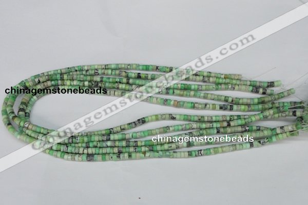 CCO24 15.5 inches 2*4mm tyre natural chrysotine beads