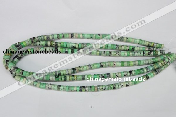 CCO25 15.5 inches 3*6mm tyre natural chrysotine beads