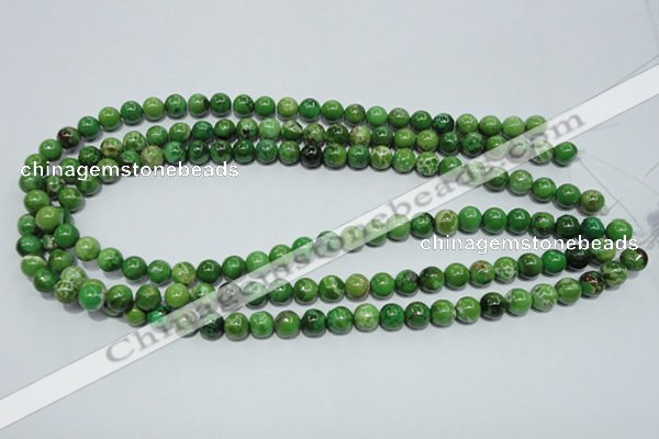 CCO302 15.5 inches 8mm round dyed chrysotine beads wholesale