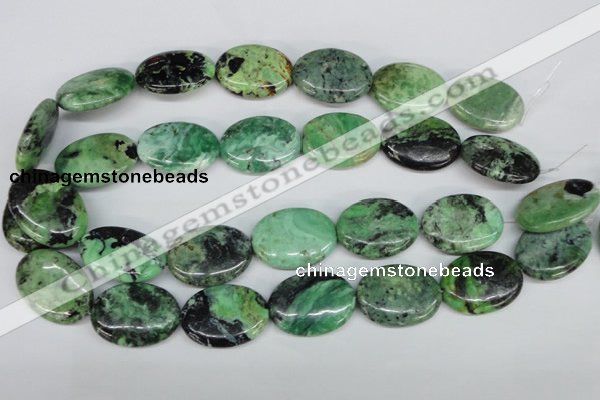 CCO38 15.5 inches 22*30mm oval natural chrysotine beads