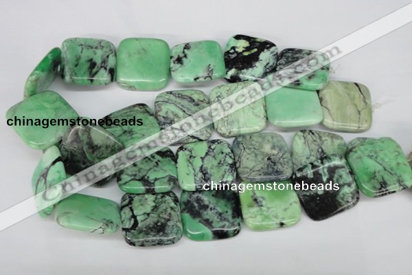 CCO41 15.5 inches 30*30mm square natural chrysotine beads