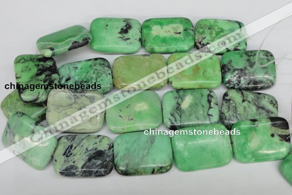 CCO47 15.5 inches 30*40mm rectangle natural chrysotine beads