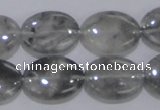 CCQ147 15.5 inches 15*20mm oval cloudy quartz beads wholesale