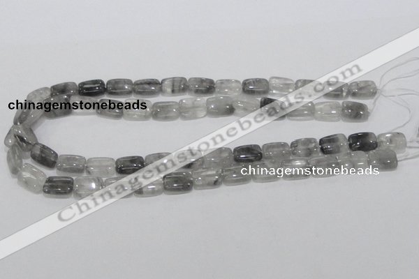 CCQ175 15.5 inches 10*14mm rectangle cloudy quartz beads wholesale