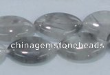 CCQ222 15.5 inches 15*25mm horse eye cloudy quartz beads wholesale