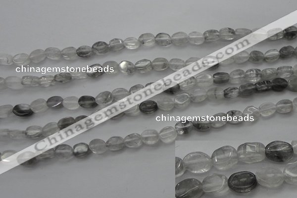 CCQ242 15.5 inches 4*6mm oval cloudy quartz beads wholesale