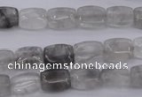 CCQ260 15.5 inches 8*10mm rectangle cloudy quartz beads