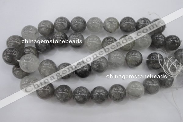 CCQ283 15.5 inches 20mm round cloudy quartz beads wholesale