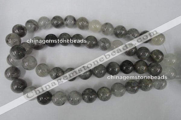 CCQ306 15.5 inches 16mm round cloudy quartz beads wholesale