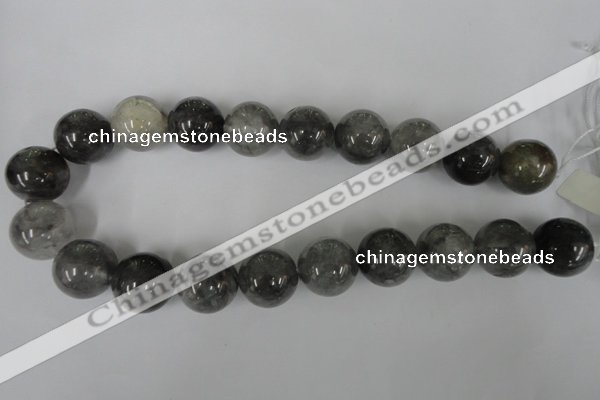 CCQ308 15.5 inches 20mm round cloudy quartz beads wholesale