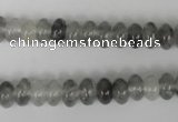 CCQ326 15.5 inches 5*8mm rondelle cloudy quartz beads wholesale