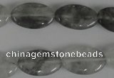 CCQ388 15.5 inches 12*20mm oval cloudy quartz beads wholesale