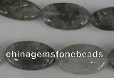 CCQ389 15.5 inches 15*25mm oval cloudy quartz beads wholesale