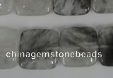 CCQ411 15.5 inches 18*18mm square cloudy quartz beads wholesale