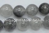 CCQ54 15.5 inches 14mm round cloudy quartz beads wholesale