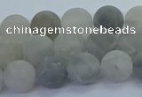 CCQ562 15.5 inches 8mm round matte cloudy quartz beads wholesale