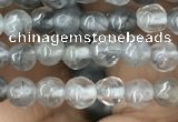 CCQ580 15.5 inches 4mm faceted round cloudy quartz beads wholesale