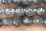 CCQ581 15.5 inches 6mm faceted round cloudy quartz beads wholesale