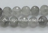 CCQ60 15.5 inches 10mm faceted round cloudy quartz beads wholesale