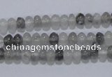 CCQ66 15.5 inches 4*6mm rondelle cloudy quartz beads wholesale