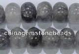 CCQ71 15.5 inches 12*16mm rondelle cloudy quartz beads wholesale