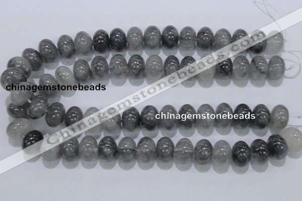 CCQ72 15.5 inches 13*18mm rondelle cloudy quartz beads wholesale