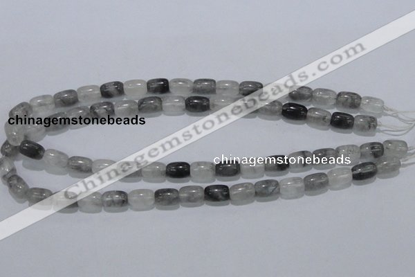 CCQ80 15.5 inches 8*12mm column cloudy quartz beads wholesale