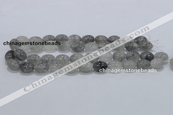 CCQ82 15.5 inches 13*18mm rice cloudy quartz beads wholesale