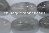 CCQ84 15.5 inches 15*30mm rice cloudy quartz beads wholesale